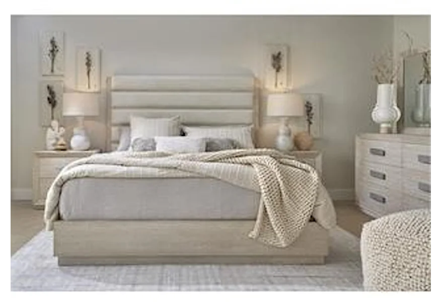 Atlantic King Upholstered Bed by Esprit Decor Home Collection at Esprit Decor Home Furnishings